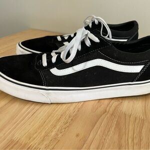 Black and White Vans Sneakers